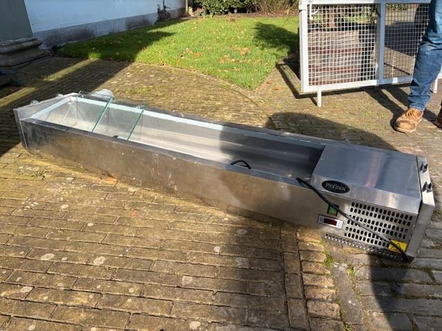 Opzetkoel vitrine Profinox, Zakelijke goederen, Horeca | Keukenapparatuur, Koelen en Vriezen, Gebruikt, Ophalen