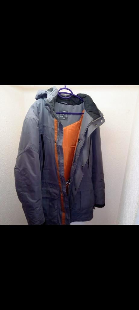Mooie en prettige winterjas - Human Nature maat XL, Kleding | Heren, Jassen | Winter, Ophalen of Verzenden, Gedragen, Grijs