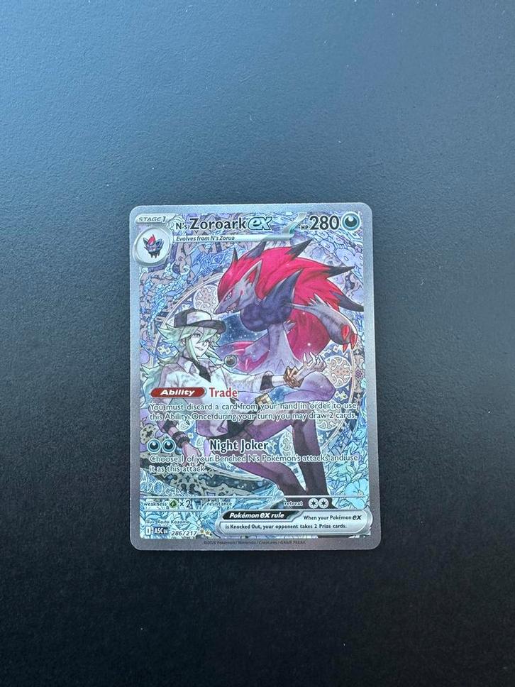 N's Zoroark ex (ASC 286), Hobby en Vrije tijd, Verzamelkaartspellen | Pokémon, Nieuw, Losse kaart, Ophalen of Verzenden