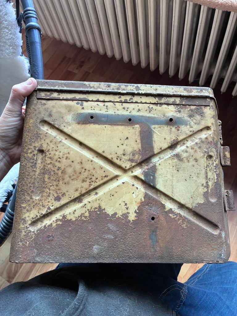 Kist patronen Pz. büchse 41 voertuig gemonteerd, Ophalen of Verzenden, Duitsland, Kist of Geocache