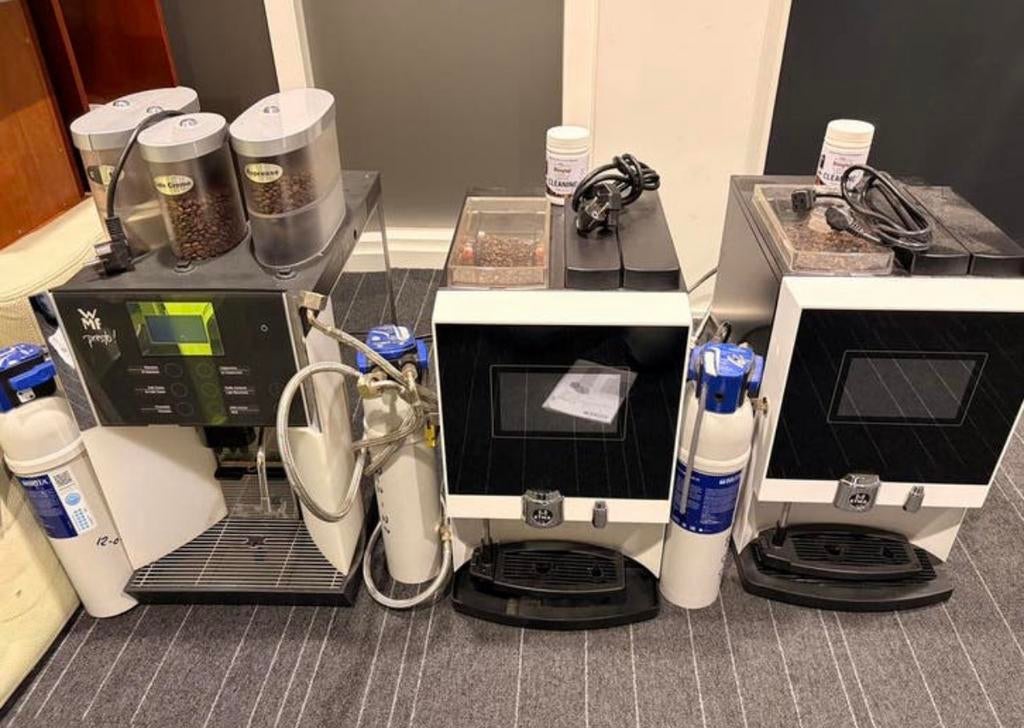 3 professionele koffiemachines ETNA & WMF los of als set, 10 kopjes of meer, Ophalen of Verzenden, Zo goed als nieuw, Koffiemachine