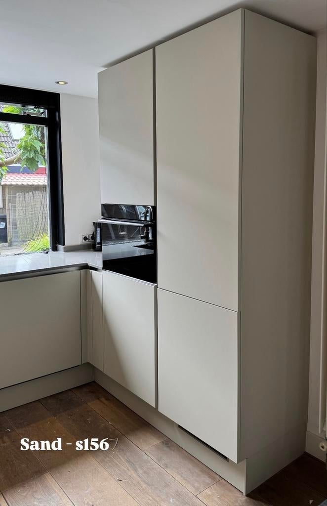 Keuken wrappen goedkoop & strak | 15 jaar ervaring, Gebruikt, Bruin, Verzenden, Hoekkeuken