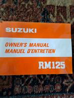 Suzuki RM125 Owners Manual - Gebruikershandleiding, Ophalen of Verzenden, Suzuki