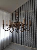 Antieke lamp met Delfts blauw decoratie, Ophalen