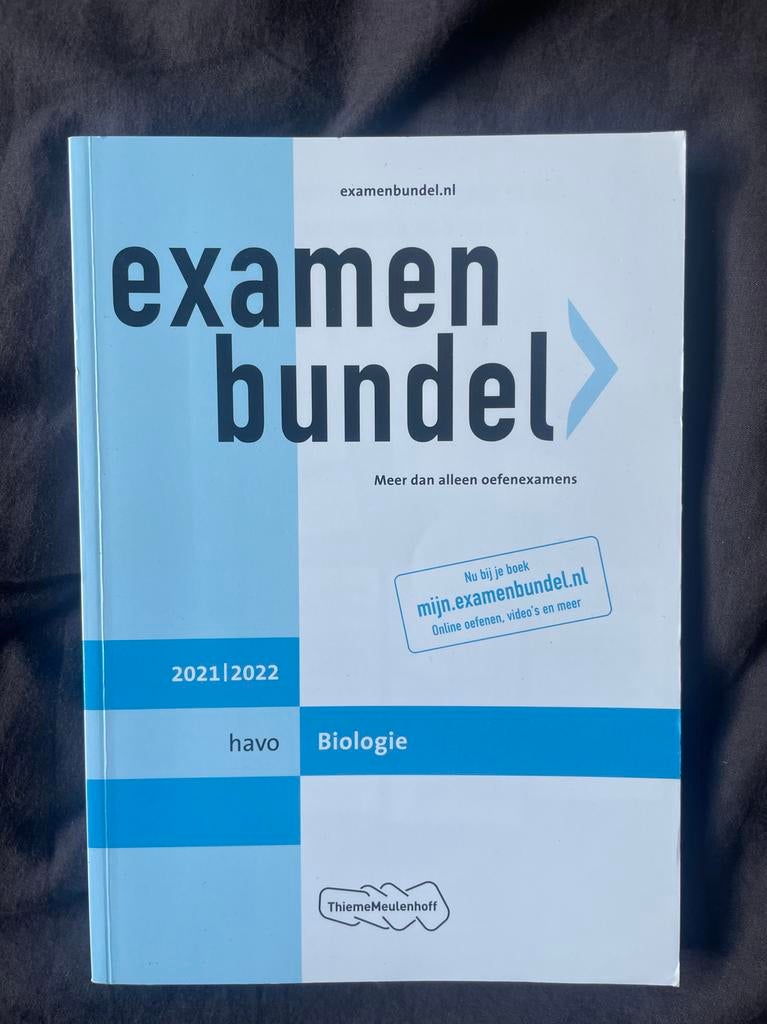 Examenbundel Biologie HAVO 2021-2022, Boeken, Schoolboeken, Ophalen of Verzenden, Zo goed als nieuw, HAVO, Biologie