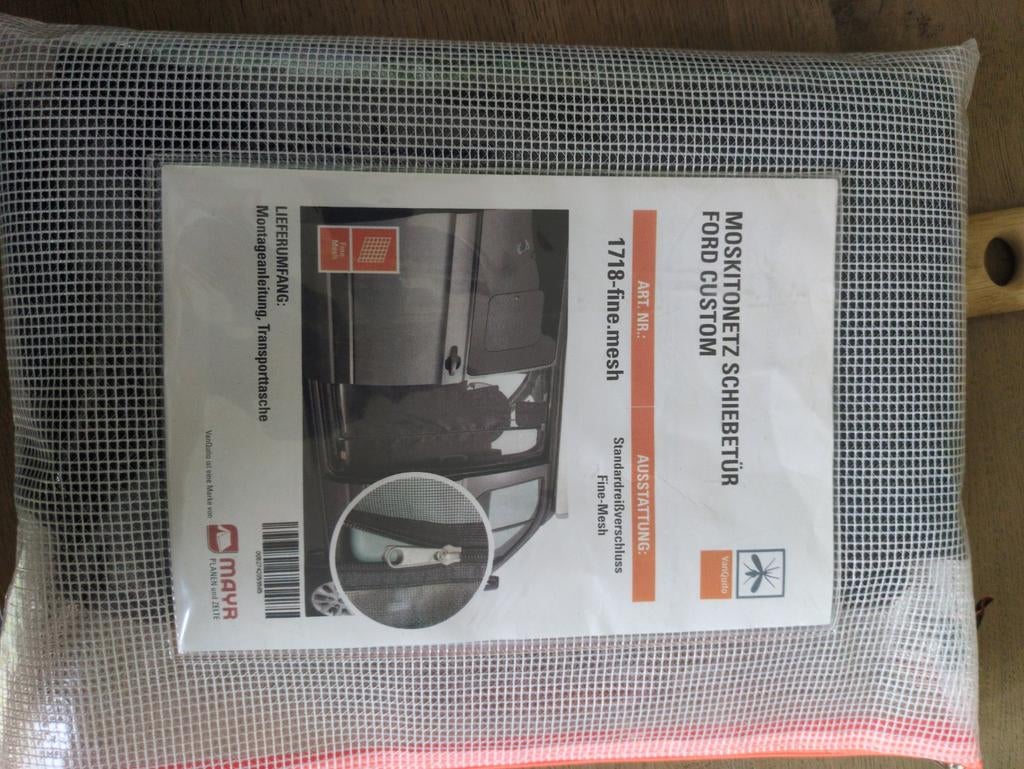 Muskietengaas schuifdeur Ford Nugget 2024, Caravans en Kamperen, Ophalen of Verzenden, Zo goed als nieuw