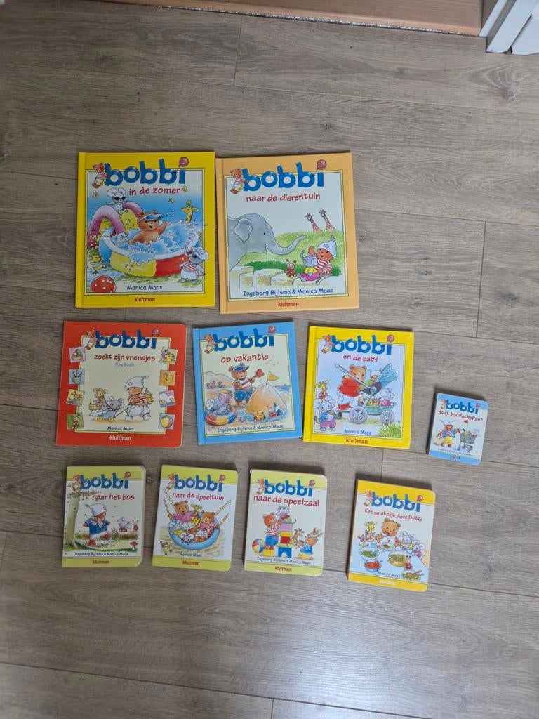 Pakket van 10 Bobbi boekjes, 2 tot 3 jaar, Uitklap-, Voel- of Ontdekboek, Ophalen, Monica Maas