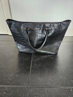 Zwarte Supertrash shopper met krokodillenprint, Ophalen of Verzenden