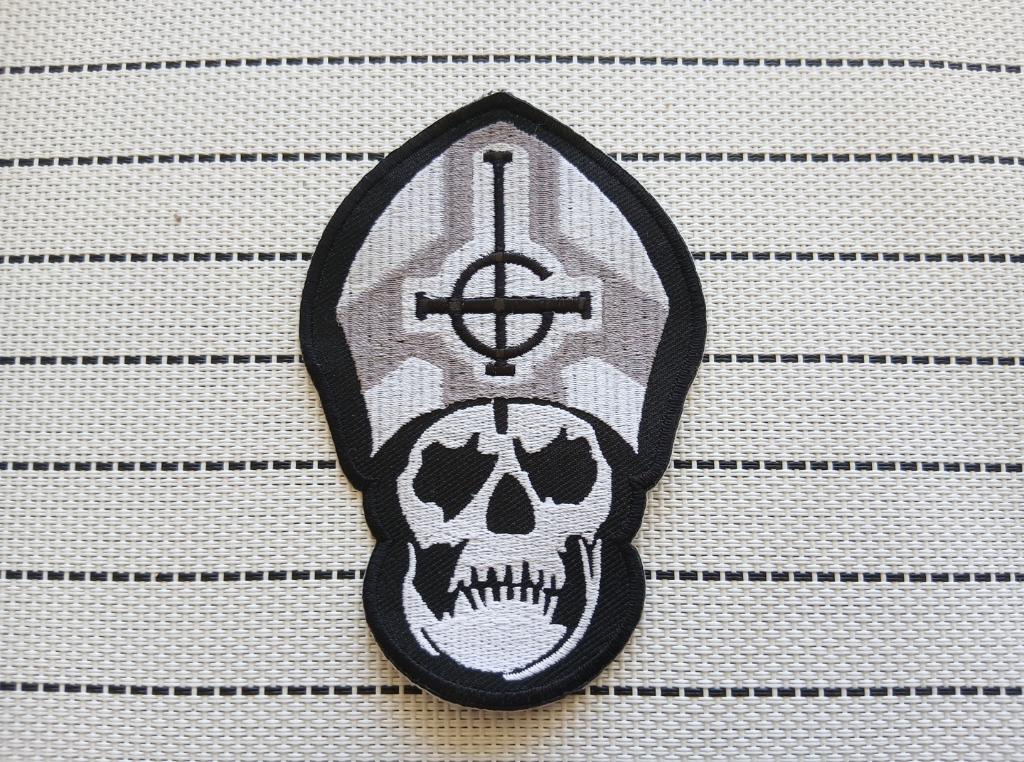 Ghost Papa Emiritus embroidered patch g 25 metal, Verzenden, Nieuw, Kleding