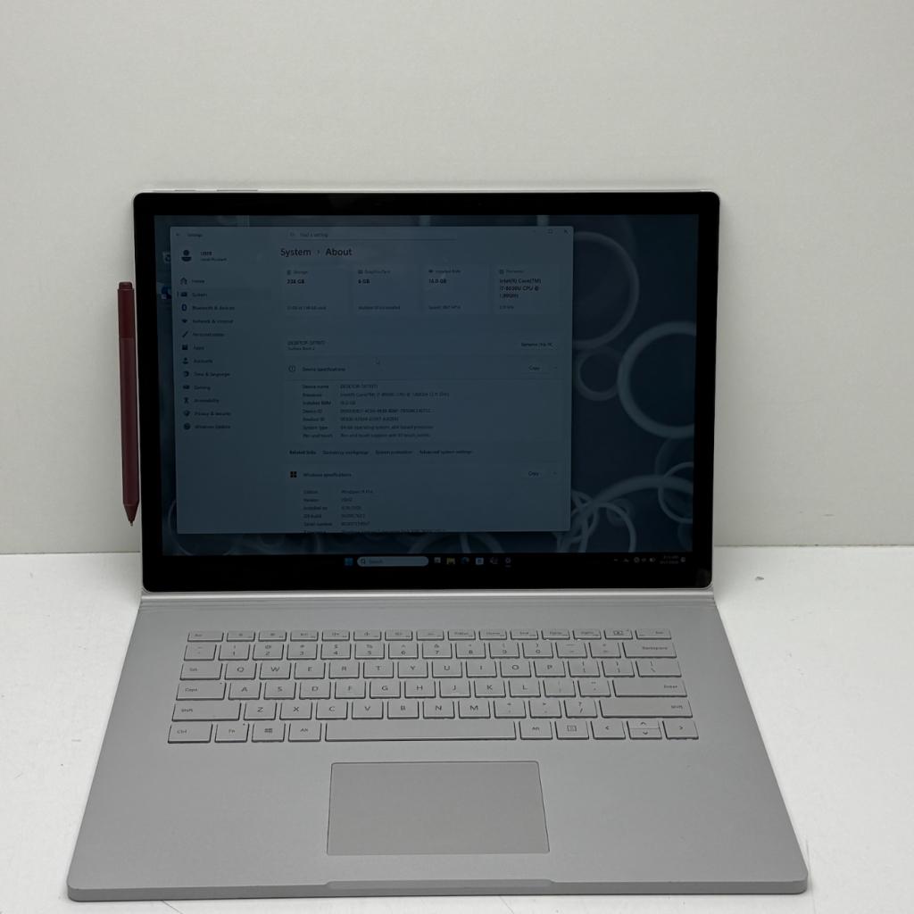 Microsoft Surface Book 2 | i7 8650u | 16GB | 256GB|Win 11pro, Computers en Software, Windows Laptops, Microsoft, Zo goed als nieuw