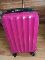 Trolley donkerroze, 30 cm of meer, Gebruikt, Roze, Wieltjes