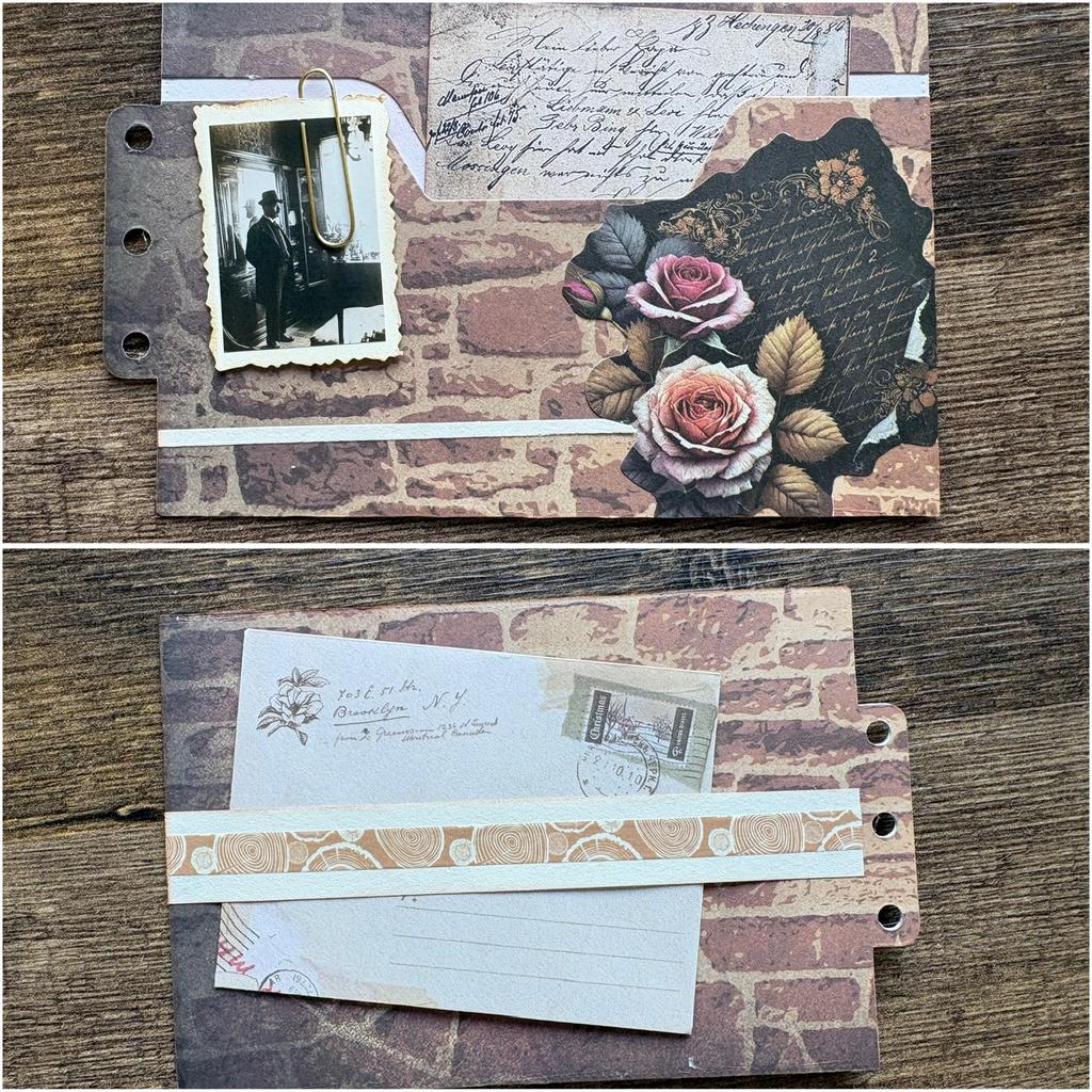 Journalkaart (15x9,5) met pocket en ephemera, Hobby en Vrije tijd, Ophalen of Verzenden