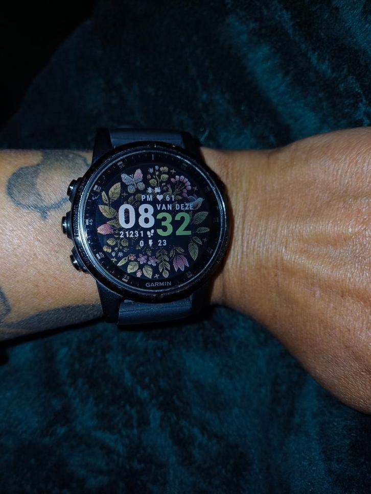 Garmin fenix 5s sporthorloge, Sieraden, Tassen en Uiterlijk, Sporthorloges, Gebruikt, Android, Zwart, Afstand, Calorieverbanding