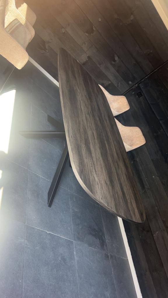 Deens Ovaal Tafelblad 240x110cm, Ophalen, 100 tot 150 cm, Vijf personen of meer, DEENS OVAAL