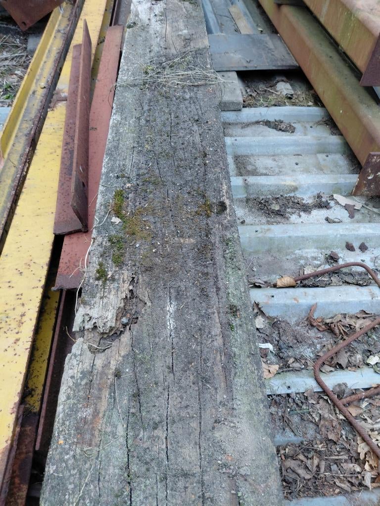 Meerpaal. 25x25 cm, Gebruikt, Ophalen of Verzenden, 50 mm of meer, Balk