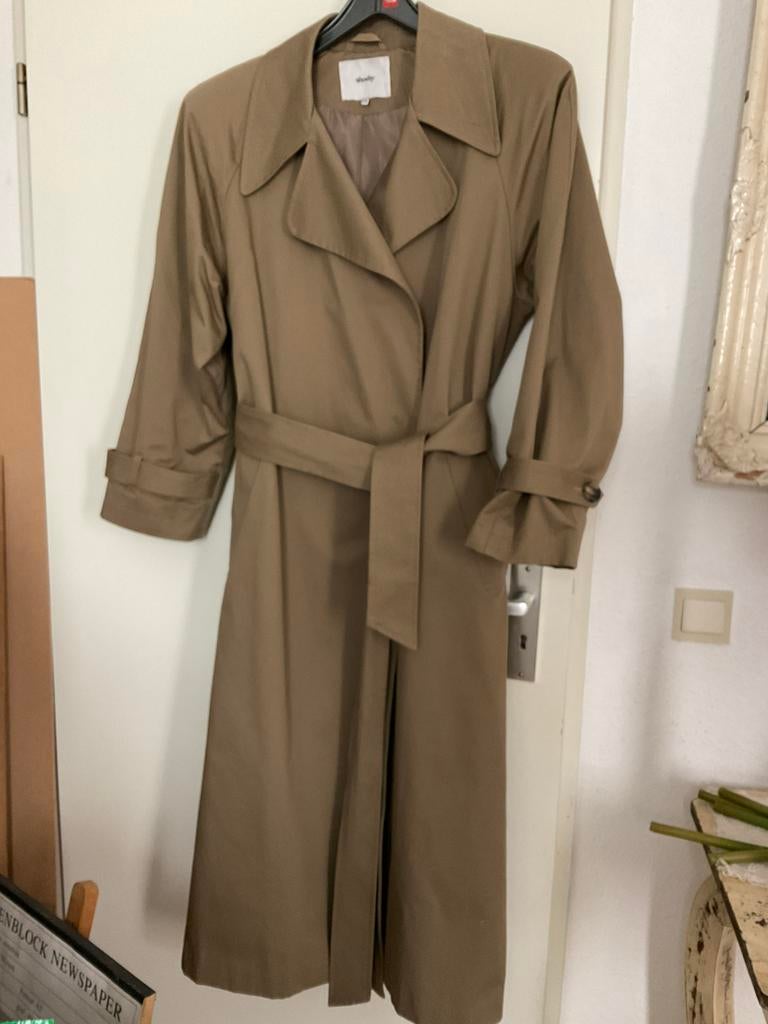 Shoeby trenchcoat l/ xl kaki, Ophalen of Verzenden, Zo goed als nieuw, Maat 46/48 (XL) of groter, Beige