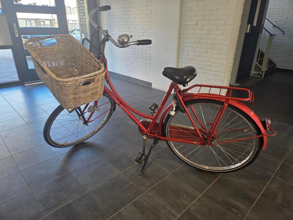 Old Dutch fiets oranje/rood passend bij +/-160cm, Ophalen, Terugtraprem, (Extra) lage instap, Batavus