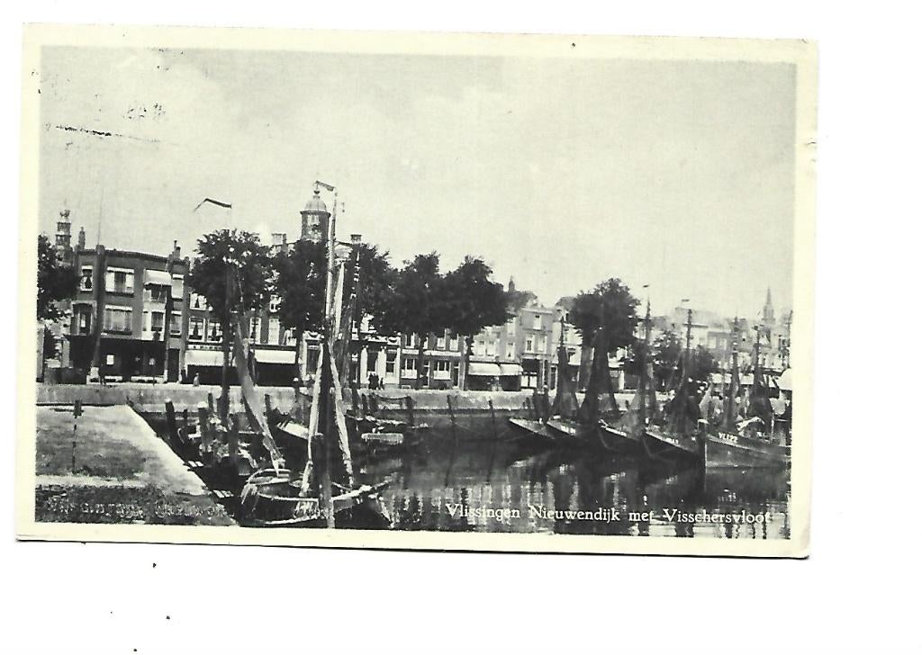 Vlissingen - met treinstempel, Verzenden, 1940 tot 1960, Gelopen, Zeeland
