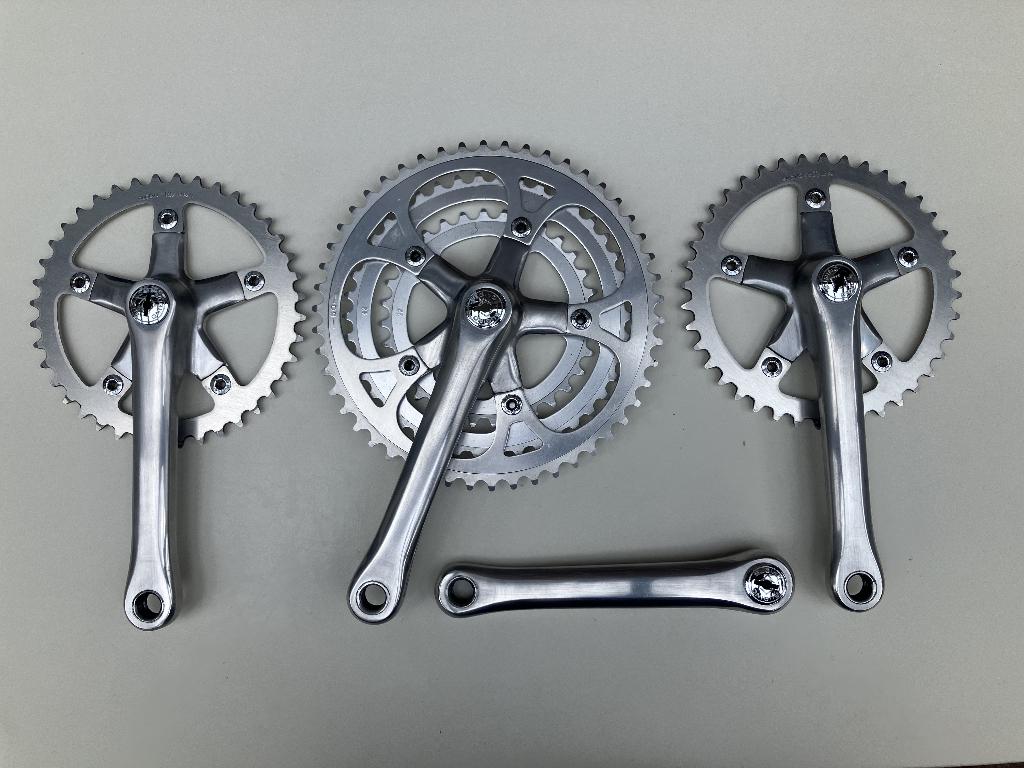 tandem crankset 80's nieuwstaat Sugino GT, Ophalen, Sugino, Zo goed als nieuw, 15 tot 20 versnellingen