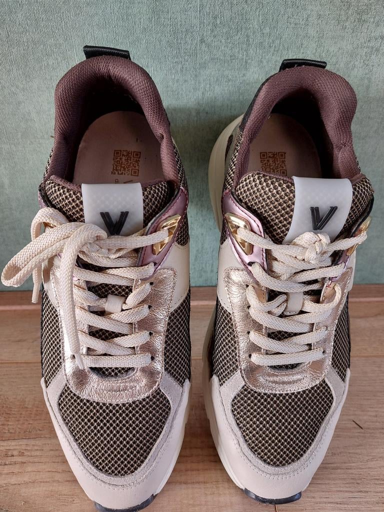 ViaVai Sneakers Maat 41 - Stijlvol en Comfortabel, Beige, Nieuw, Ophalen of Verzenden, Sneakers of Gympen