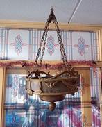 Mooie oude koperen godslamp, kerklamp, Ophalen