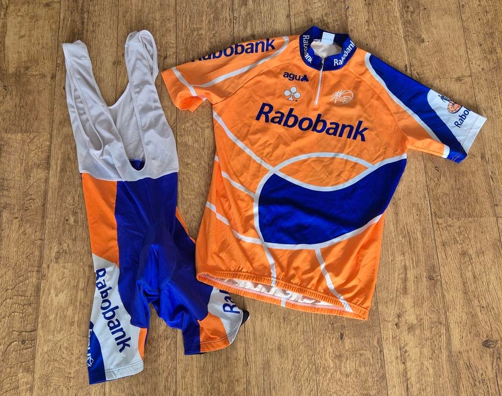 AGU Rabobank wielertenue Maat L, Fietsen en Brommers, Fietsaccessoires | Fietskleding, Gebruikt, Dames, Ophalen of Verzenden, L
