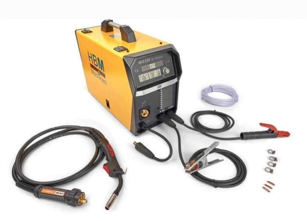 Hbm mig 230 ci synergic incl laskar als nieuw, Ophalen, Zo goed als nieuw, 150 tot 250 ampère, Co2