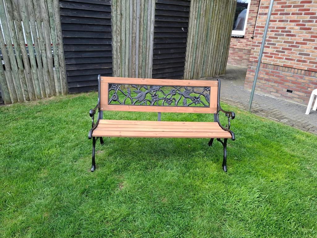 Gietijzeren tuinbank, Tuin en Terras, Ophalen, Metaal