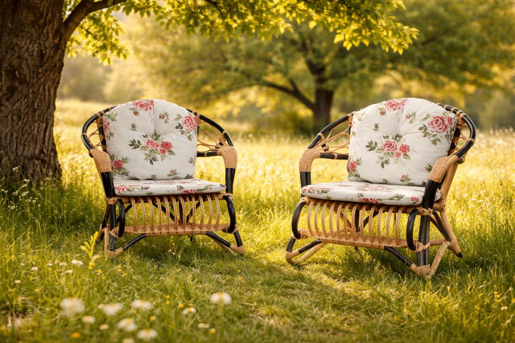 LENTE - Rotan - stoel / fauteuil - met of zonder kussenset, Overige kleuren, Nieuw, Riet of Rotan, Ophalen of Verzenden