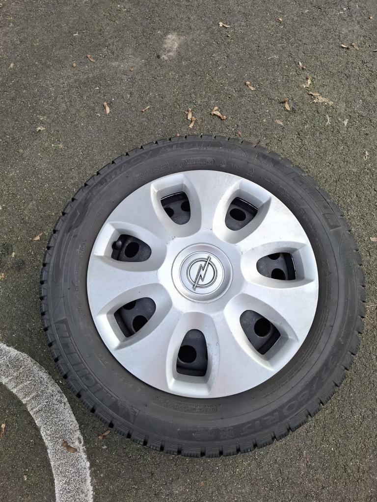 Winterbanden met velgen voor Opel Corsa E, Auto-onderdelen, Banden en Velgen, Ophalen, Gebruikt, 15 inch, Banden en Velgen