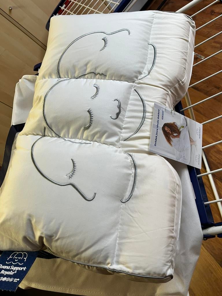 Hoofdkussen Silvana Support Royale blauw 50x70, Ophalen of Verzenden, Zo goed als nieuw, Eenpersoons