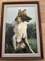 Schilderij Schotse Collie - Gesigneerd V.V. Sebe, Antiek en Kunst, Kunst | Schilderijen | Klassiek, Ophalen of Verzenden