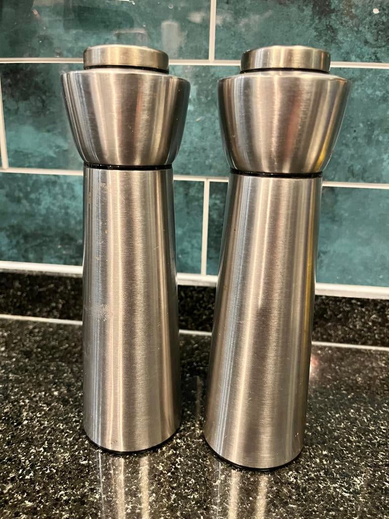 Mepal Rosti Sagitta, RVS Peper Zout Molen 18 cm, Ophalen of Verzenden, Zo goed als nieuw, Metaal, Zilver