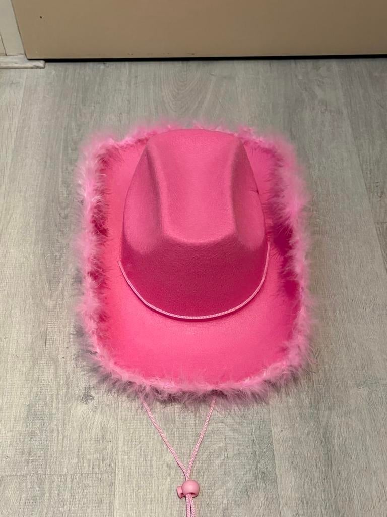 Roze cowboyhoed leuk voor k3 concert, Ophalen of Verzenden, Zo goed als nieuw, Meisje