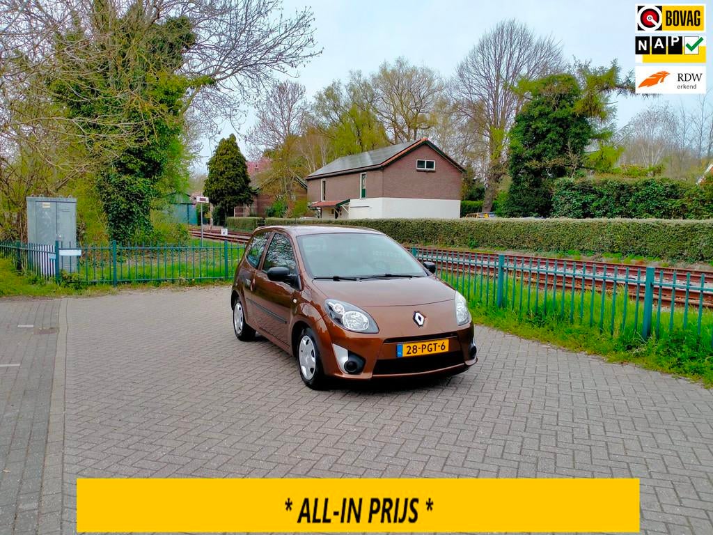 Renault Twingo 1.2-16V Authentique ALLINPRIJS, Auto's, Twingo, 4 cilinders, Bruin, 4 stoelen