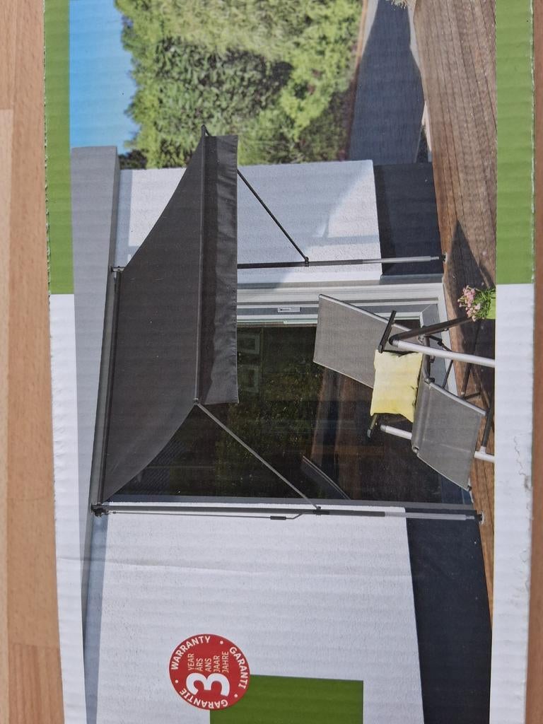 Zonneluifel met klembevestiging  - 2 meter breed, Ophalen, Overige typen, Zo goed als nieuw, 150 tot 300 cm
