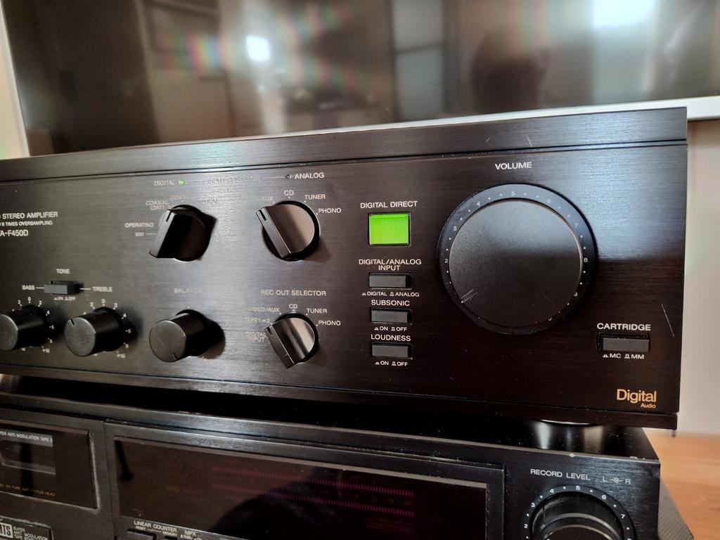 Sony TA-F450D Versterker - Digitale Input, Gereviseerd, Ophalen of Verzenden, Zo goed als nieuw, Sony