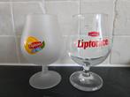 Lipton Ice Tea en Liptonice glazen - Set van 2, Ophalen, Glas of Glazen, Gebruikt, Glas