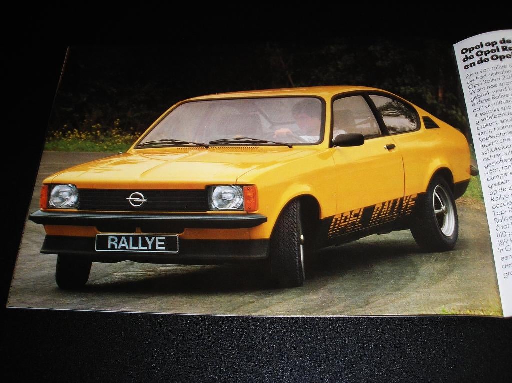Opel Kadett C, inclusief Rallye, oktober 1978, Ophalen of Verzenden, Zo goed als nieuw, Opel