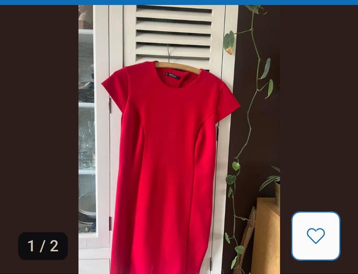 Rode jurk, Kleding | Dames, Ophalen of Verzenden, Zo goed als nieuw, Rood, Boven de knie