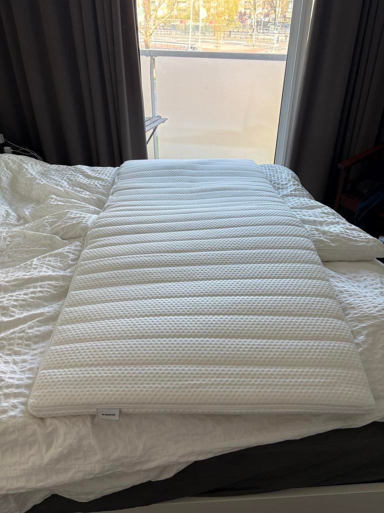 NISSEHOLM matrasverhoger, wit, 80x200 cm, Ophalen, Gebruikt, Eenpersoons, 80 cm