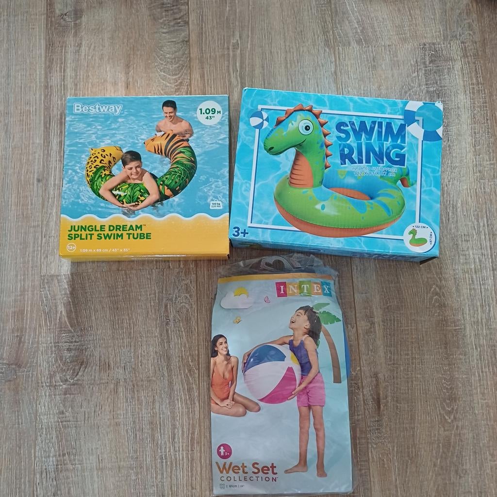 Zwemring, zwemband en strandbal opblaasbaar Nieuw!, Ophalen of Verzenden, Nieuw