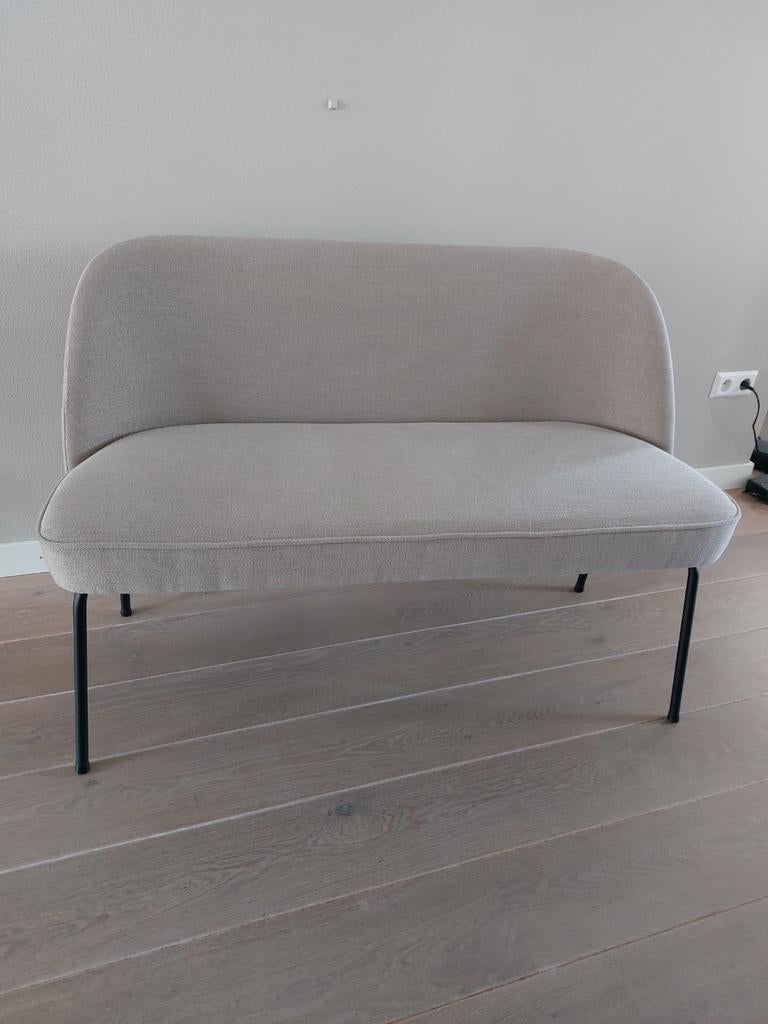 WOOOD Be Pure Home Eetkamerbank, Ophalen, Beige, Tweepersoons, Zo goed als nieuw