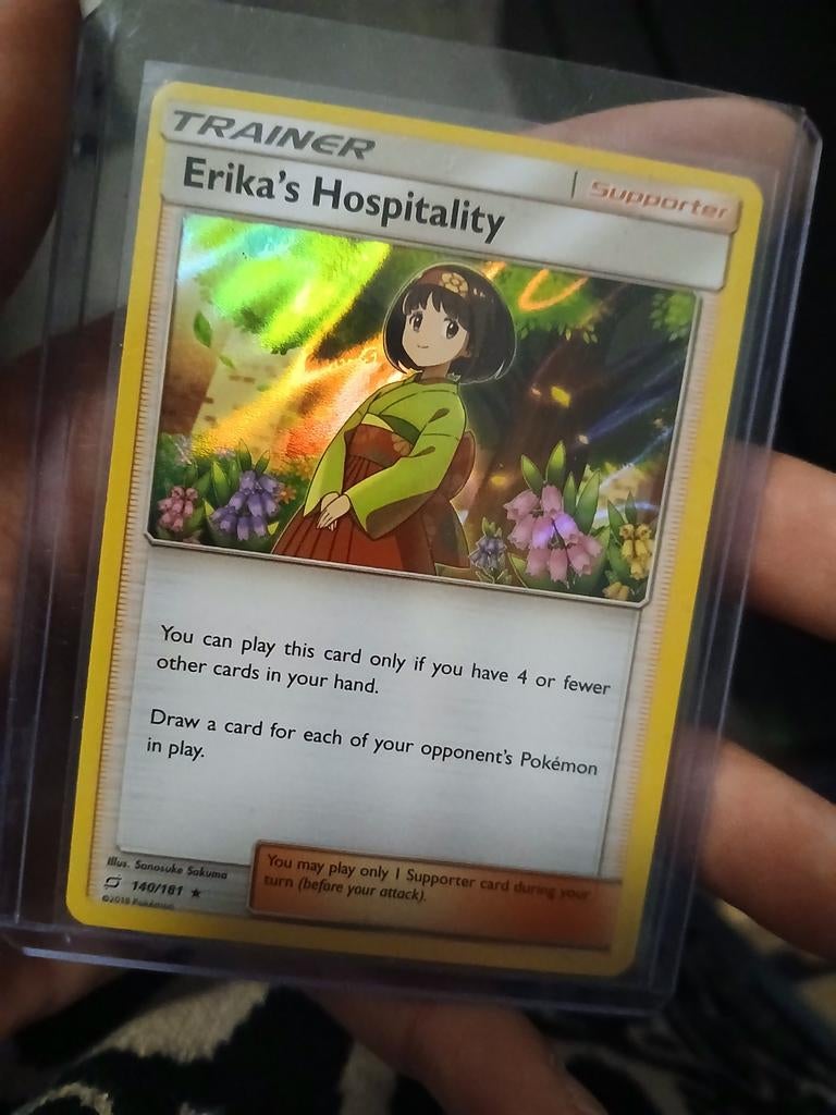 Erika's Hospitality Holo #140/181 Pokémonkaart Sun & Moon, Ophalen of Verzenden