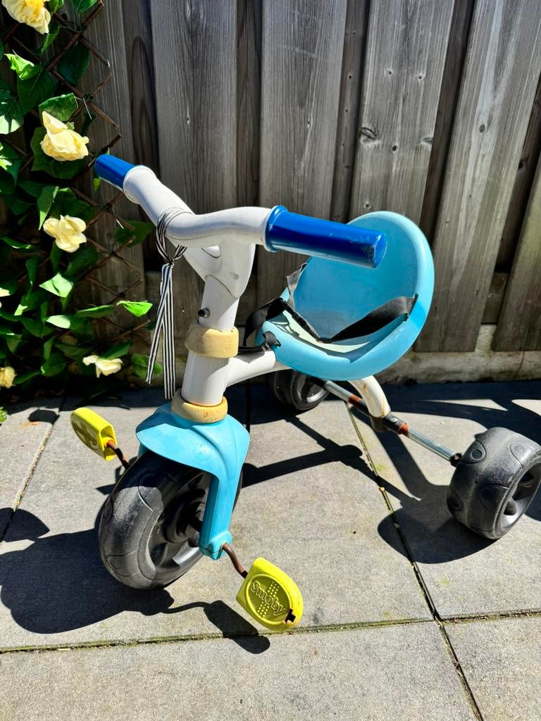 Driewieler fiets - Smoby, Ophalen, Zo goed als nieuw, Duwstang
