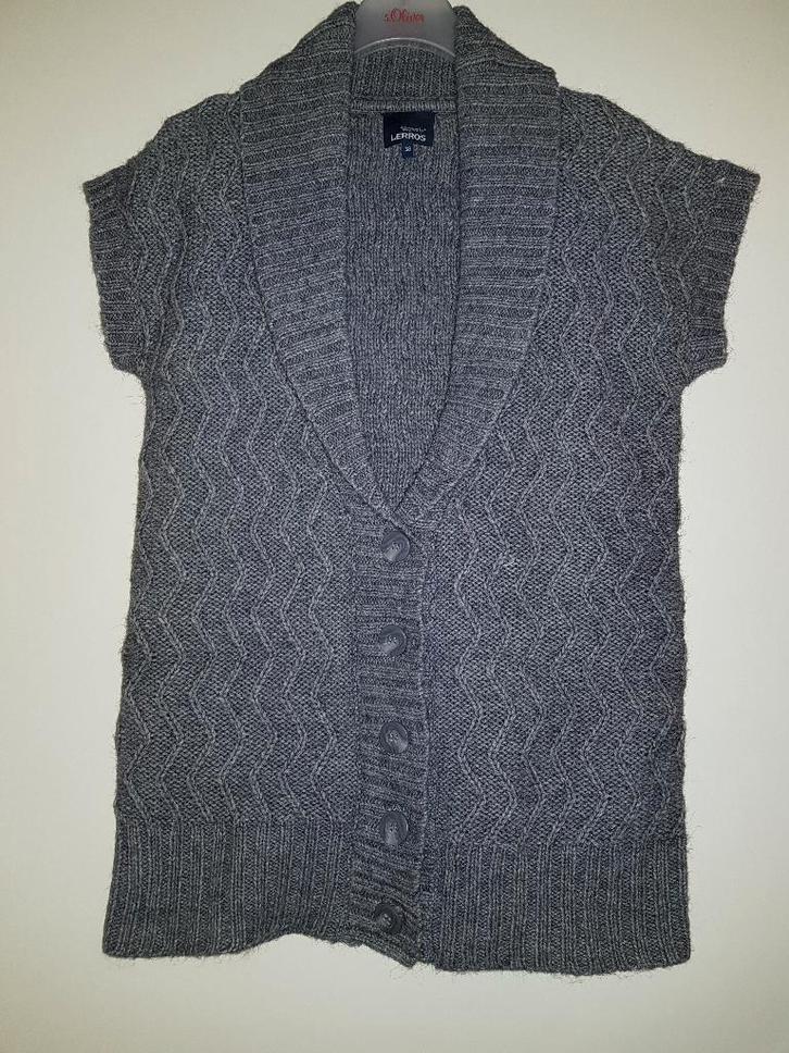 Mouwloos vest / spencer dames - maat M / 38 - Lerros (nieuw), Kleding | Dames, Truien en Vesten, Nieuw, Maat 38/40 (M), Grijs