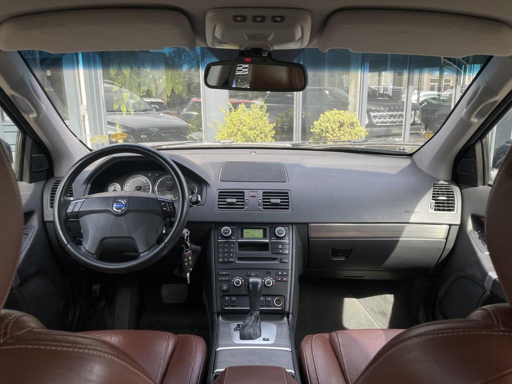 Volvo XC90 3.2 AWD Summum 7p Orig NL l Xenon l Bruin Leder, 238 pk, Gebruikt, Blauw, 7 stoelen