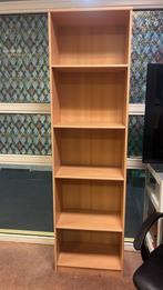 Houten Boekenkast met 6 Planken - Lichtbruin, Met plank(en), Gebruikt, 200 cm of meer, 25 tot 50 cm