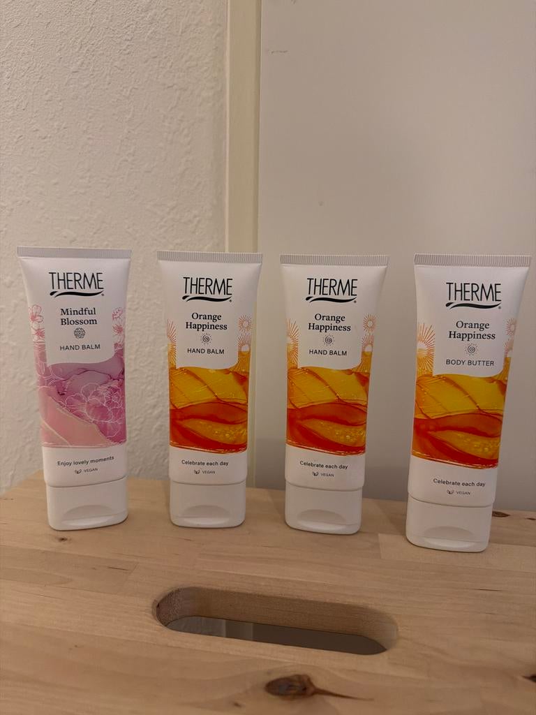 Therme handbalm en body butter set, Ophalen of Verzenden, Nieuw, Overige typen