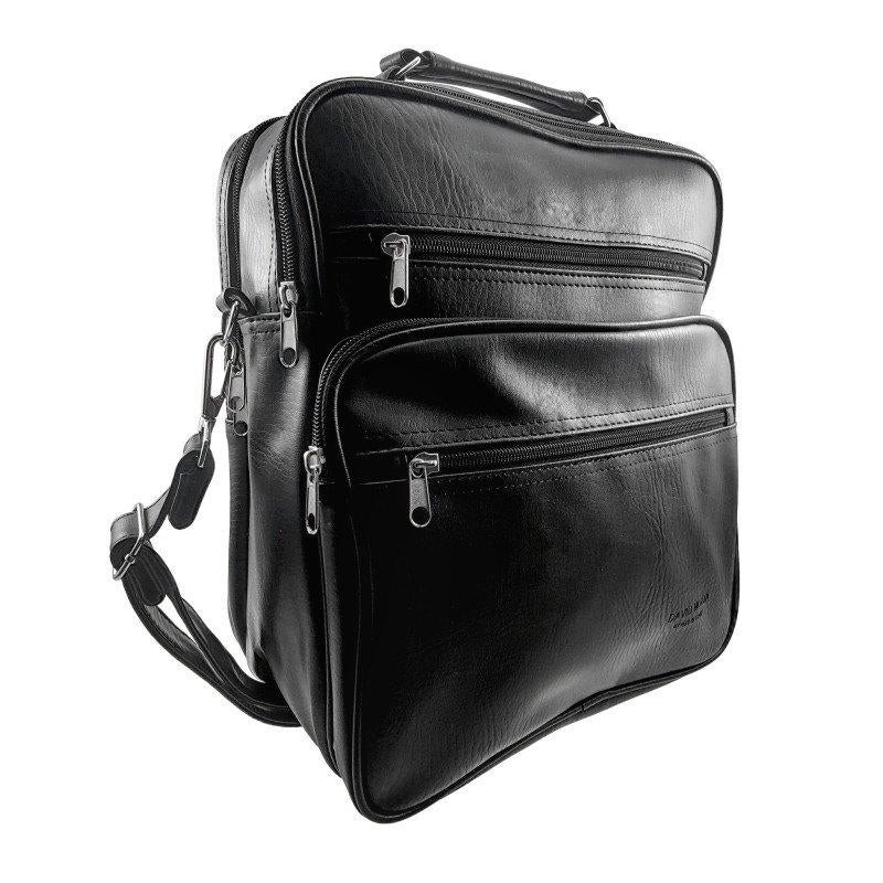 Grote Schoudertas Crossbodytas Zwarte Imitatieleer Tas, Birgitta-Gracht 33, 6465 EL Kerkrade, Nederland, Verzenden, Zwart, Nieuw